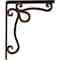 Ekena Millwork Orleans Wrought Iron Bracket, (Single center brace), Antiqued Copper 1 1/2"W x 10"D x 12"H BKTM01X10X12SOLACO - alternate 7